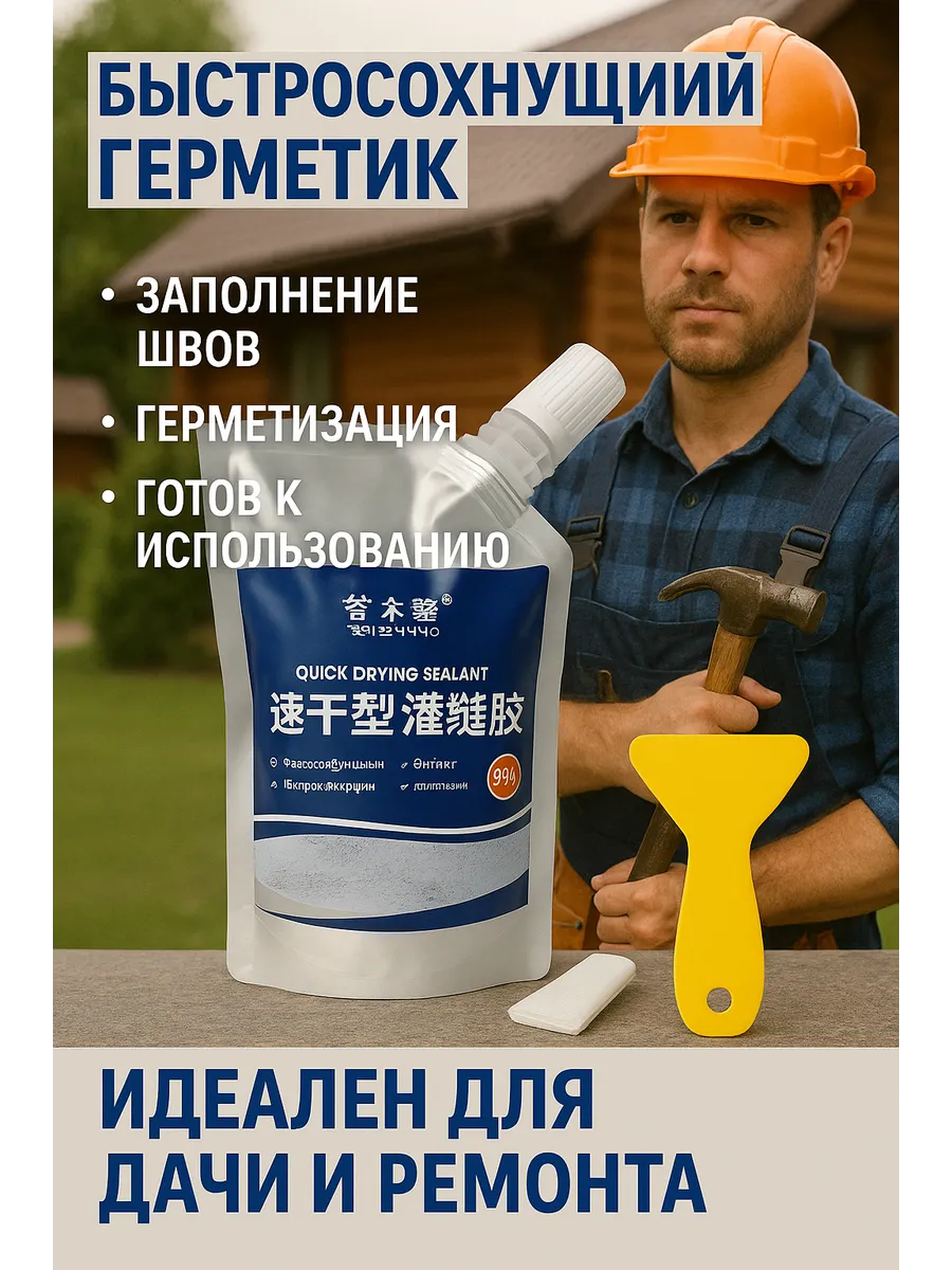 Жидкий бетон для трещин
